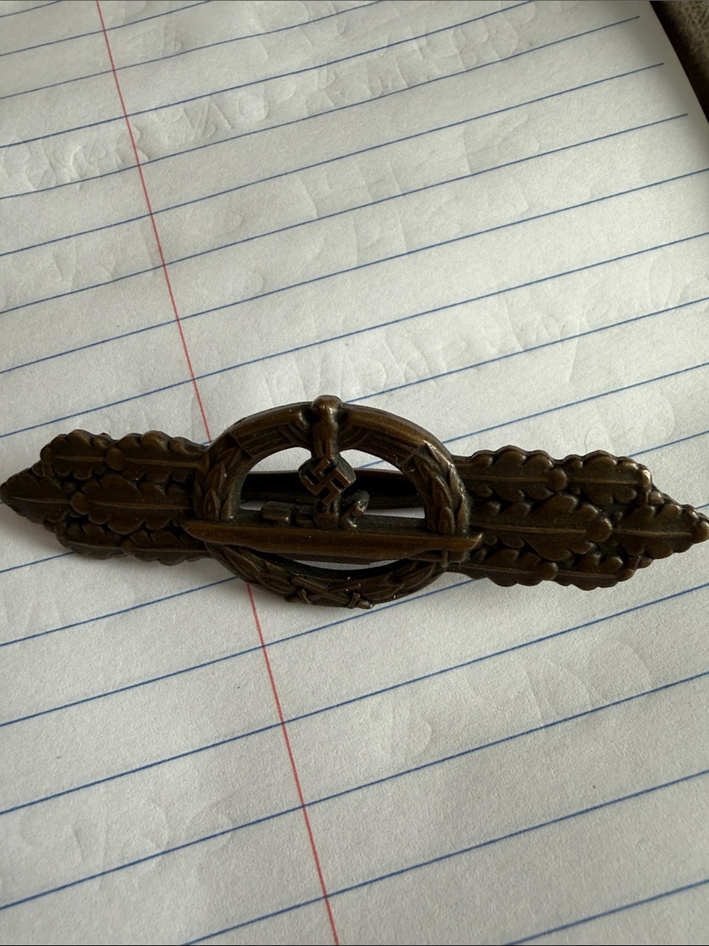 WWII Kriegsmarine U-Boat Combat Clasp in Bronze Schwein Berlin